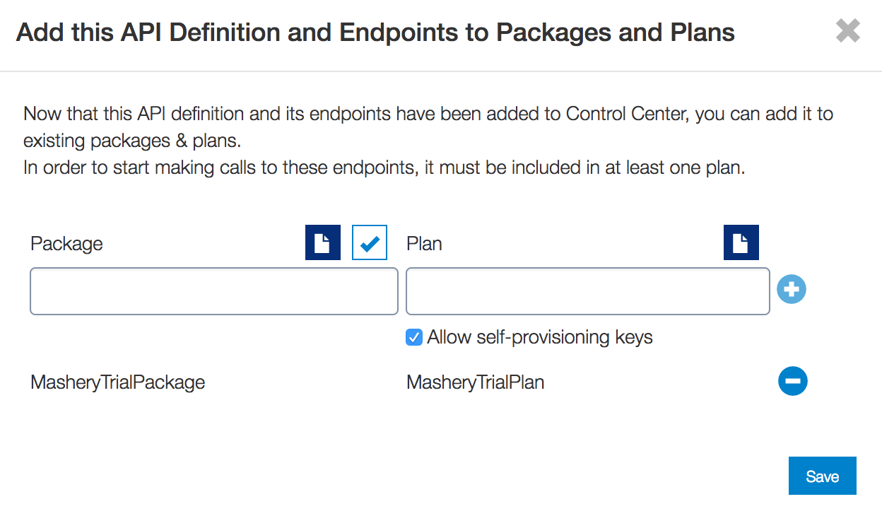 Add package and plan